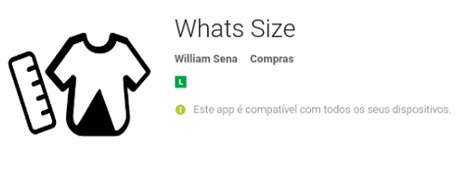 Whats Size - Android Play Store